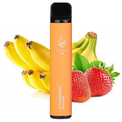 Одноразовий Pod Elf Bar 1500 Disposable Device 850mAh Strawberry Banana 2% (Полуниця з бананом) 39997 фото