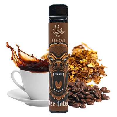 Одноразовий Pod Elf Bar Lux 1500 Disposable Device 850mAh Coffee Tobacco 2% (Кава з тютюном) 40004 фото