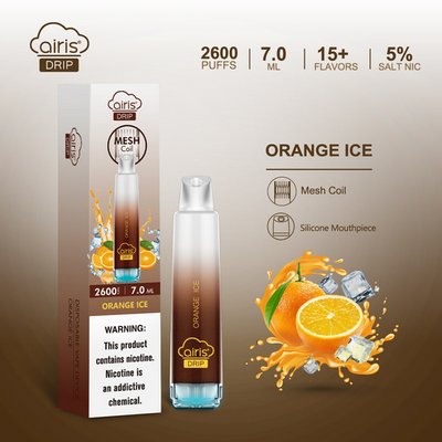 Одноразовий Pod Airis Drip 2600 Orange Ice 5% (Апельсин з льодом) 38533 фото