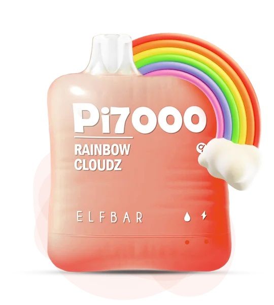 Одноразовий Pod Elf Bar PI7000 17 мл 5% Rainbow Cloudz (Скітлз) 39847 фото