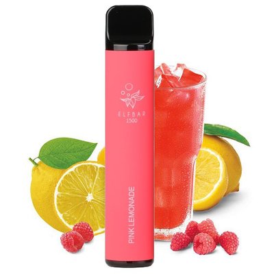 Одноразовий Pod Elf Bar 1500 Disposable Device 850mAh Pink Lemonade 2% (Ягідний лимонад) 39993 фото
