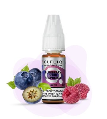 Рідина ELFLIQ Blueberry Sour Raspberry 30 мл (Чорниця з кислою малиною) 39746 фото