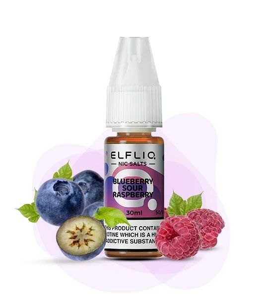 Жидкость ELFLIQ Blueberry Sour Raspberry 30 мл (Черника с кислой малиной) 39746 фото