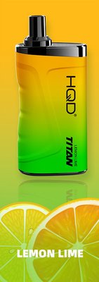 Одноразовий Pod HQD Titan 7000 Lemon Lime 5% (Лимон з лаймом) 39396 фото