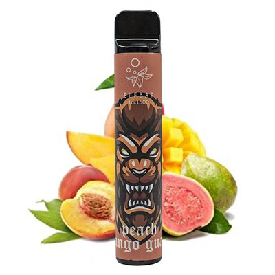 Одноразовий Pod Elf Bar 1500 Lux 4,8 мл 5% Peach Mango Guava (Персик + манго + гуава) 38231 фото