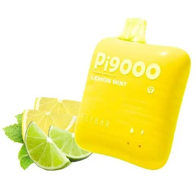 Одноразовий Pod Elf Bar PI9000 650mAh (перезаряджається) Lemon Mint 5% (Лимон с мятой) 40572 фото