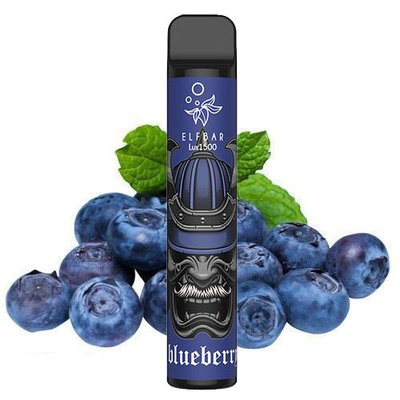 Одноразовий Pod Elf Bar 1500 Lux 4,8 мл 5% Blueberry (Чорниця) 37905 фото